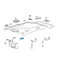 OEM Lincoln Reading Lamp Assembly Diagram - FA1Z-13776-AB