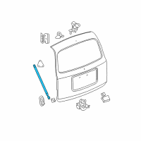 OEM Chevrolet HHR Support Strut Diagram - 25992461