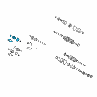 OEM 2001 Lexus ES300 Boot Kit FR Cv INB Diagram - 04438-CA090