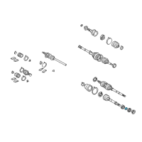 OEM 2011 Lexus ES350 Ring, Shaft Snap Diagram - 90080-52013