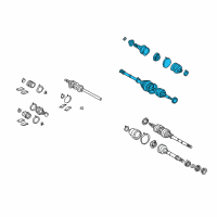 OEM 1995 Toyota Avalon Inner Shaft Diagram - 43420-06070-84