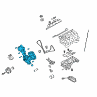 OEM 2017 Infiniti Q70L Cover Assy-Front Diagram - 13500-1MC0A