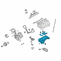 OEM Infiniti Q70 Engine Oil Pan Diagram - 11110-1MC0A