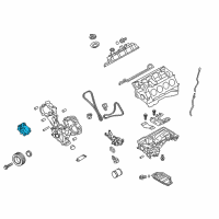 OEM 2017 Infiniti Q70L Cover Assembly Valve Timing Control Diagram - 13041-1MC1A