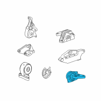 OEM Cadillac XTS Side Transmission Mount Diagram - 22849849
