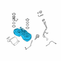 OEM 2011 Nissan Juke Fuel Tank Assembly Diagram - 17202-1KM1A