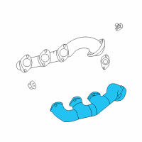 OEM Chrysler Crossfire Exhaust Manifold Diagram - 5101529AA