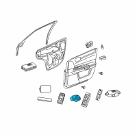 OEM 2005 Chrysler 300 Switch-Mirror Diagram - 56040524AF