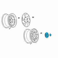 OEM 1996 Chevrolet Camaro Wheel Trim CAP(Tire & Wheel Drawing/Original Housed Diagram - 10119598