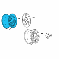 OEM 1994 Chevrolet Camaro Wheel Rim-16X7.5 Diagram - 9591850