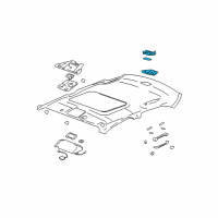 OEM 2007 Cadillac CTS Dome Lamp Assembly Diagram - 88952105