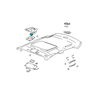 OEM 2004 Cadillac CTS Switch, Sun Roof Diagram - 15255207