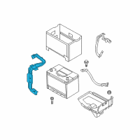 OEM 2016 Hyundai Genesis Coupe Bracket-Battery Mounting Diagram - 37160-2M500