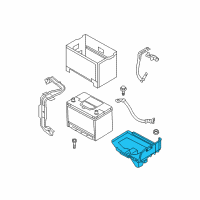 OEM 2015 Hyundai Genesis Coupe Tray Assembly-Battery Diagram - 37150-2M000