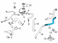 OEM 2021 Chevrolet Trailblazer Hoses Diagram - 42747419