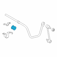 OEM 2014 Lexus ES300h Bush, Stabilizer, Rear Diagram - 48818-33111