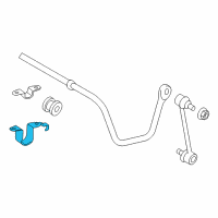 OEM 2015 Lexus ES350 Bracket, Rear STABILIZER Diagram - 48832-33070