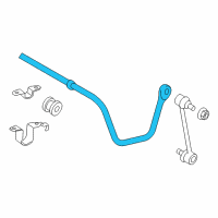 OEM 2018 Lexus ES350 Bar, Stabilizer, Rear Diagram - 48812-33260