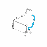 OEM 2004 GMC Sierra 2500 HD Inlet Duct Diagram - 25789159