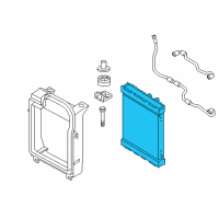 OEM BMW X6 Left Radiator Driver Side Diagram - 17-11-7-533-477
