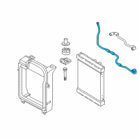 OEM 2019 BMW X6 Left Radiator Coolant Hose Diagram - 17-12-7-850-107