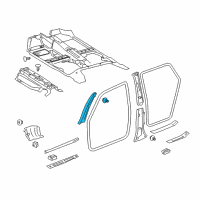 OEM 2008 Toyota Corolla Windshield Pillar Trim Diagram - 62211-02150-B0