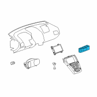 OEM 2012 GMC Terrain Dash Control Unit Diagram - 13585884