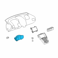 OEM 2017 Chevrolet Equinox Cluster Diagram - 23265862