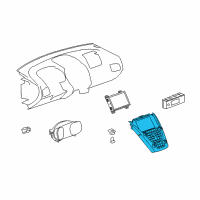 OEM 2010 Chevrolet Equinox Control Panel Diagram - 22766839