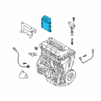 OEM Hyundai Engine Control Module Unit Diagram - 39165-2GSG0