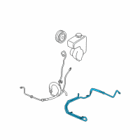 OEM 2006 Chevrolet Uplander Hose Asm-P/S Fluid Cooling Diagram - 15777212