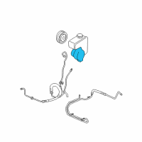 OEM 2005 Pontiac Montana Power Steering Pump Diagram - 19369073