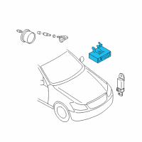 OEM Infiniti Tire Pressure Controller Assembly Diagram - 40720-1MF0A