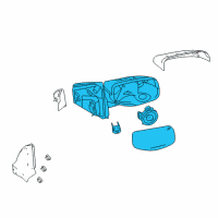 OEM Ford Taurus X Mirror Diagram - 8F9Z-17683-B