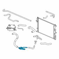 OEM 2016 Honda Civic Pipe Complete, Water Lower Diagram - 19503-5AA-A00