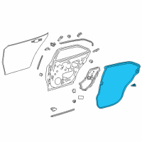 OEM 2018 Toyota Camry Surround Weatherstrip Diagram - 67872-06180