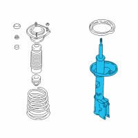 OEM 2004 Hyundai Elantra Rear Left-Hand Shock Absorber Assembly Diagram - 55351-2D100