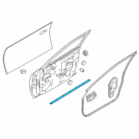 OEM 2016 Nissan Maxima Seal-Front Door Parting, LH Diagram - 80839-4RA0A