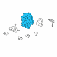 OEM 2019 Honda Passport Reel Assembly, Cable Diagram - 77900-T5R-A22