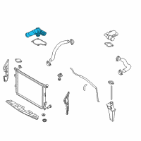 OEM Hyundai Genesis Housing Assembly-THERMOSTAT Diagram - 25620-3F300