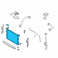 OEM 2015 Hyundai Equus Radiator Assembly Diagram - 25310-3N820