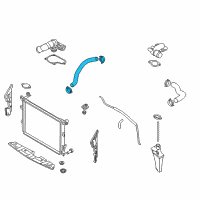 OEM 2014 Hyundai Genesis Hose Assembly-Radaator, Lower Diagram - 25415-3M100