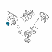 OEM 2007 Nissan Quest Pulley-Crankshaft Diagram - 12303-7Y000