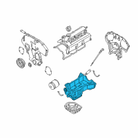 OEM 2004 Nissan Quest Pan Assy Oil Diagram - 11110-8Y00B