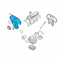 OEM Nissan Cover Assy-Front Diagram - 13501-7Y000