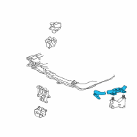 OEM 1998 Ford Windstar Transmission Mount Diagram - F58Z6F065A