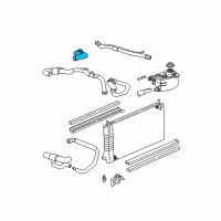 OEM Mercury Upper Hose Diagram - 1F1Z-8A521-BB