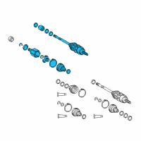 OEM 2017 Lexus RX350 Shaft Assembly, Front Drive Diagram - 43420-0E120