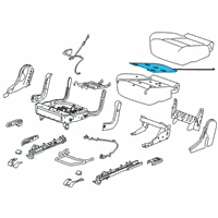 OEM Chevrolet Blazer Seat Cushion Heater Diagram - 84369747