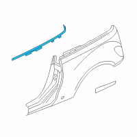 OEM 2007 Chrysler PT Cruiser WEATHERSTRIP-Quarter Window Belt Diagram - 5067152AG